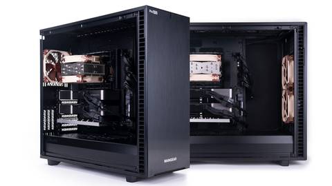 Side view of the Maingear ProWS Max workstation