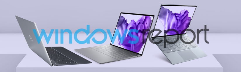 An image of the Dell XPS 13, XPS 14, and XPS 16 on a light grey background