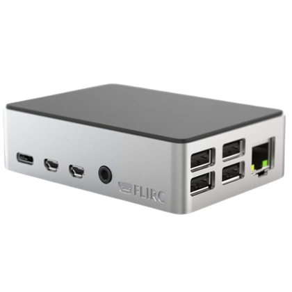 Flirc Raspberry Pi 4 Case-1, angled view