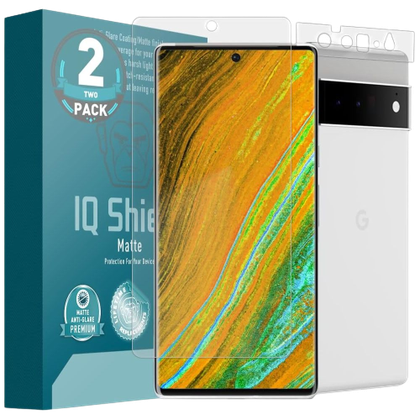 iQShield_Matte_Film_for_Pixel_6 with the box