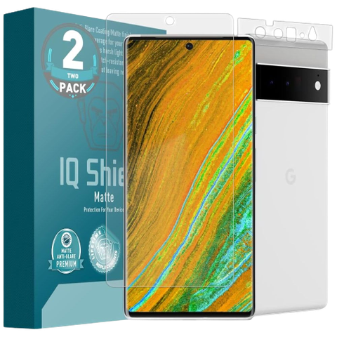iQShield_Matte_Film_for_Pixel_6 with the box