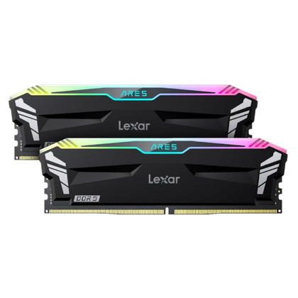 black render of Lexar Ares black RGB RAM