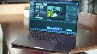 A MacBook Prop running Final Cut Pro
