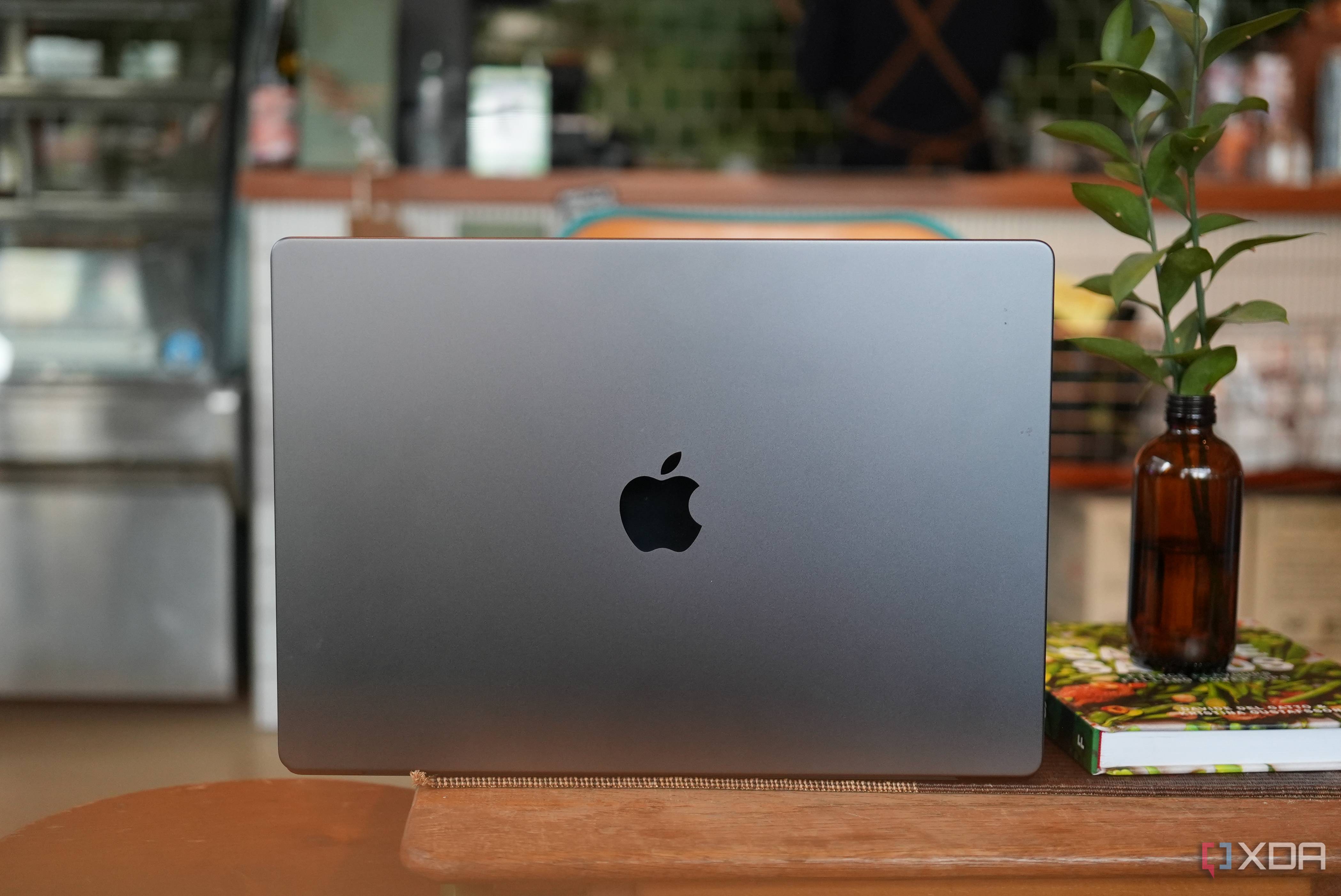 the back of hte MaCbook Pro lid