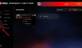 MSI Dragon Center home