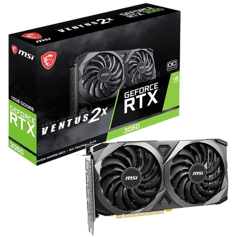 The MSI Ventus 2x RTX 3060 GPU