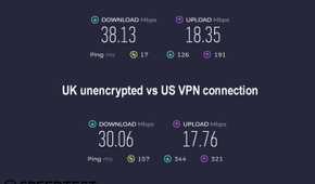 NordVPN speed testing