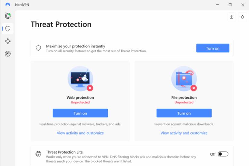 NordVPN threat protection