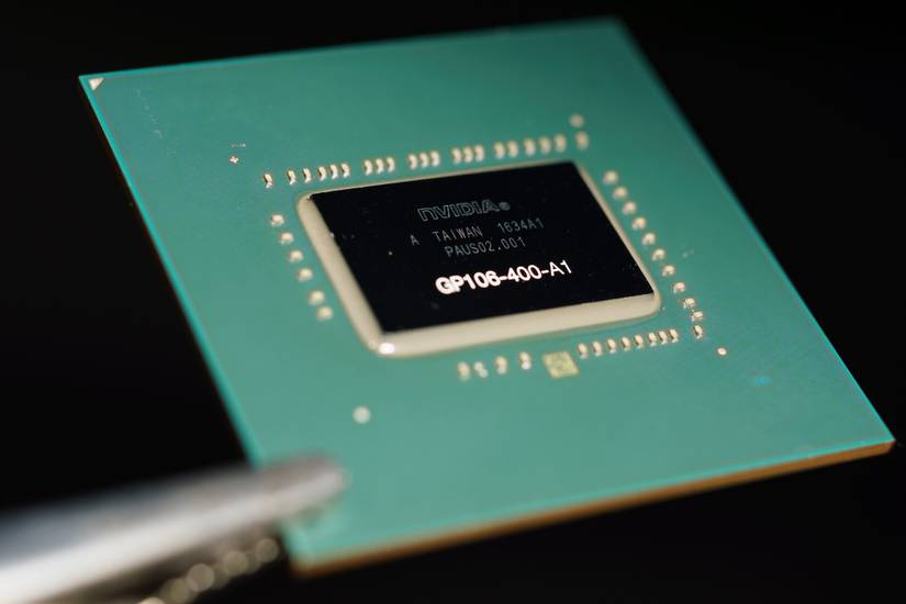 Close up of the Nvidia GP106-400-A1 GPU used in GTX 1060