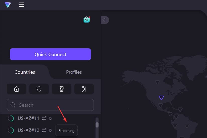 ProtonVPN streaming server 