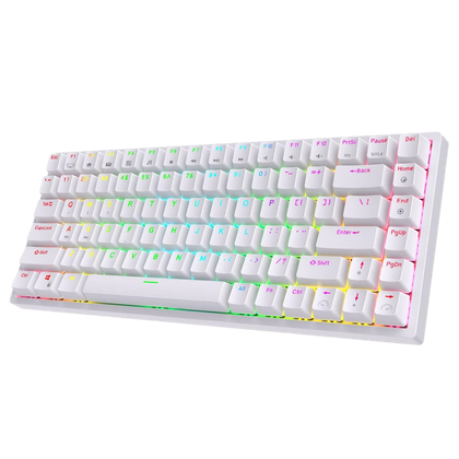 White render of white RK84 mechanical keyboard