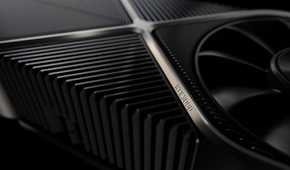 A closeup of the Nvidia RTX 3090