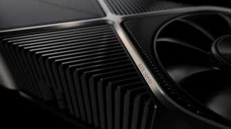 A closeup of the Nvidia RTX 3090