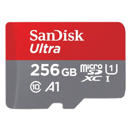 A render showing the SanDisk Ultra microSDXC card.