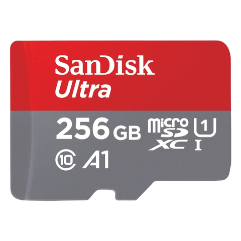 A render showing the SanDisk Ultra microSDXC card.