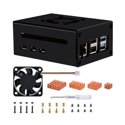 A render of the GeeekPi Metal Case for Raspberry Pi 5