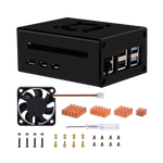A render of the GeeekPi Metal Case for Raspberry Pi 5