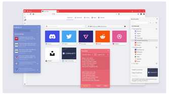 Vivaldi web browser showing different bookmarks, shortcuts, translation feature, and more