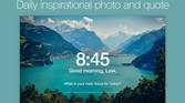 The momentum extension in Chrome showing a daily quote message