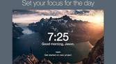 The momentum extension in Chrome showing a focus message
