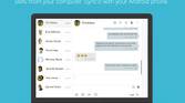 Mighttext showing how easy it is to sync messages from Android