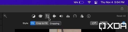 section in movie on iMovie