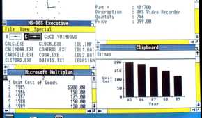 An image of a system running Windows 1.0