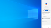 Screenshot of a Windows 10 desktop with Copilot open