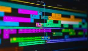 Adobe premiere pro showing multiple audio files in a video