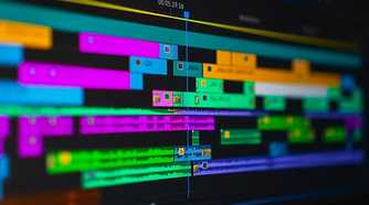 Adobe premiere pro showing multiple audio files in a video
