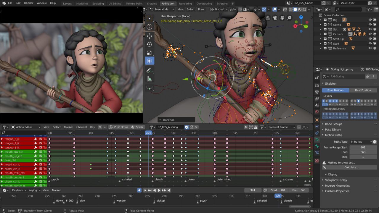 Using Blender to create 3D animations
