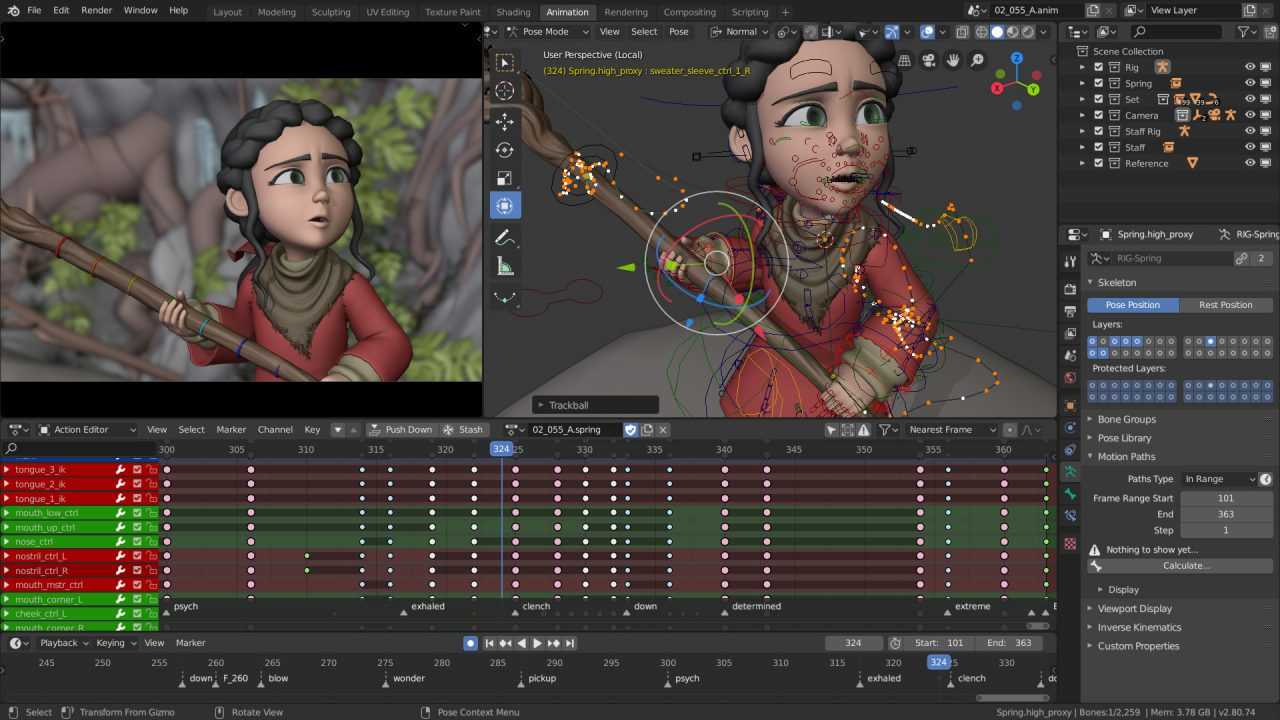 Using Blender to create 3D animations