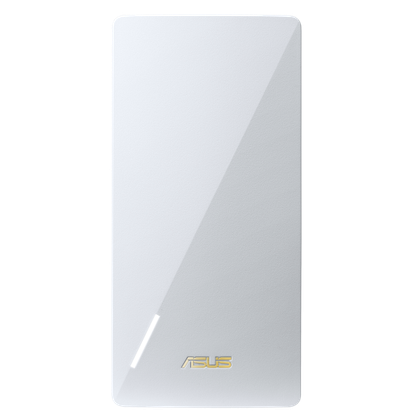 White Asus RP-AX58 Wi-Fi 6 AX3000 range extender, front view