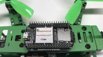 beagleboard sbc attached to drone