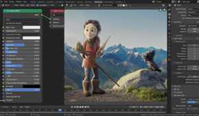 Blender's path-tracer engine rendering realistic productions