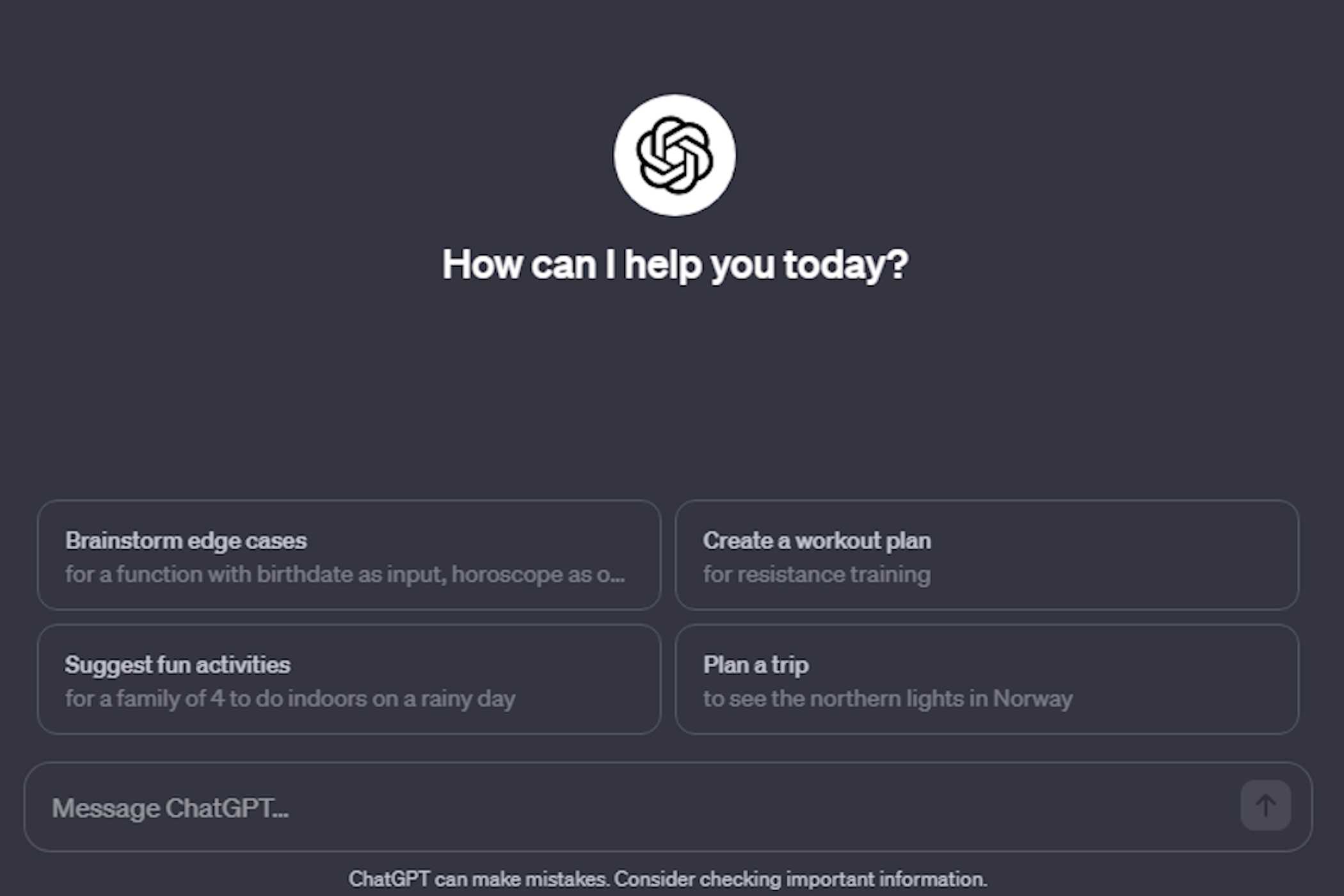 ChatGPT's web client
