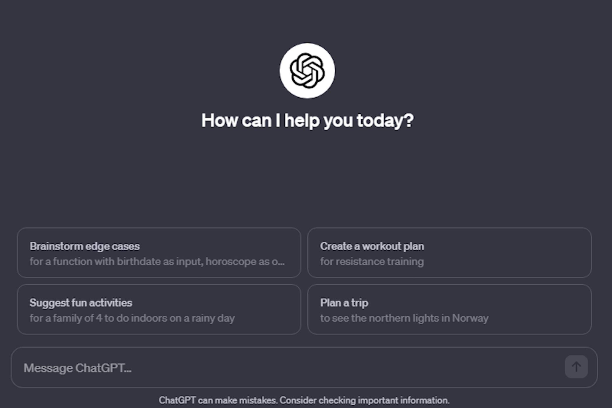 ChatGPT's web client