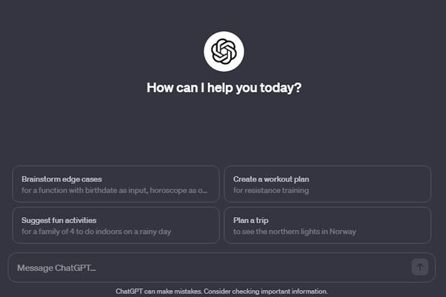 ChatGPT's web client