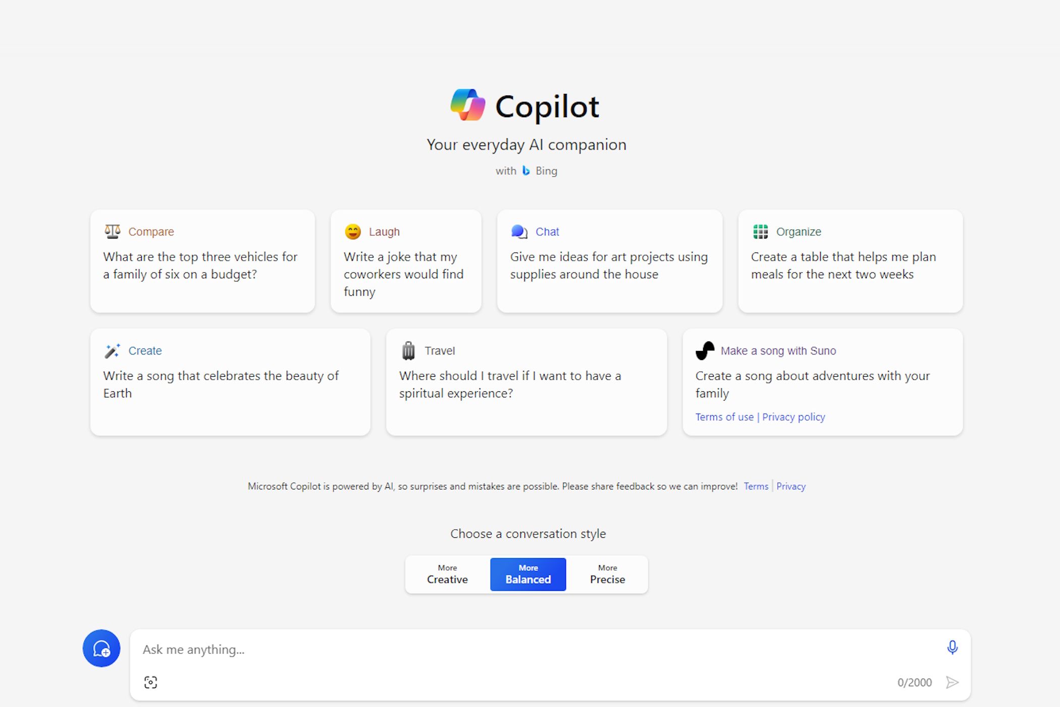 Copilot on the web