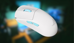 ASUS ROG Harpe Gaming Wireless Mouse on blurred background