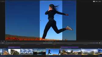 Final cut pro showing video cropping tools