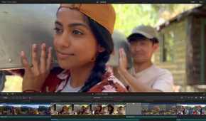 Final cut pro focusing on a person's face