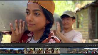 Final cut pro focusing on a person's face