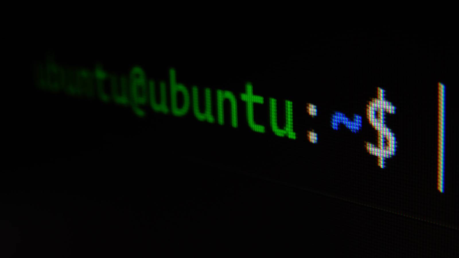 An offset image of the Ubuntu Server Command Prompt