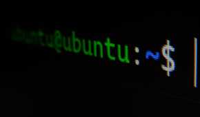 An offset image of the Ubuntu Server Command Prompt