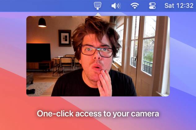 A promotional image for the HandMirror app.