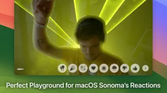 The macOS Sonoma reactions in HandMirror.