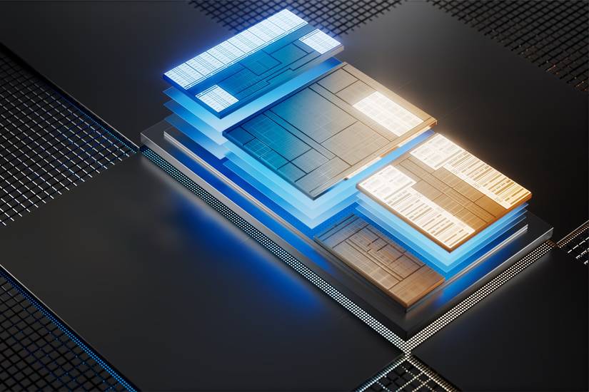 Intel Core Ultra Micrograph Intel's new Core Ultra processors double GPU performance and set up a ...