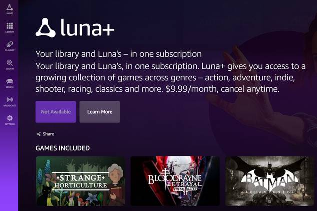 Luna's pricing plan