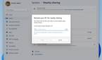 A screenshot of the friendly name pane for nearby sharing on Windows 11